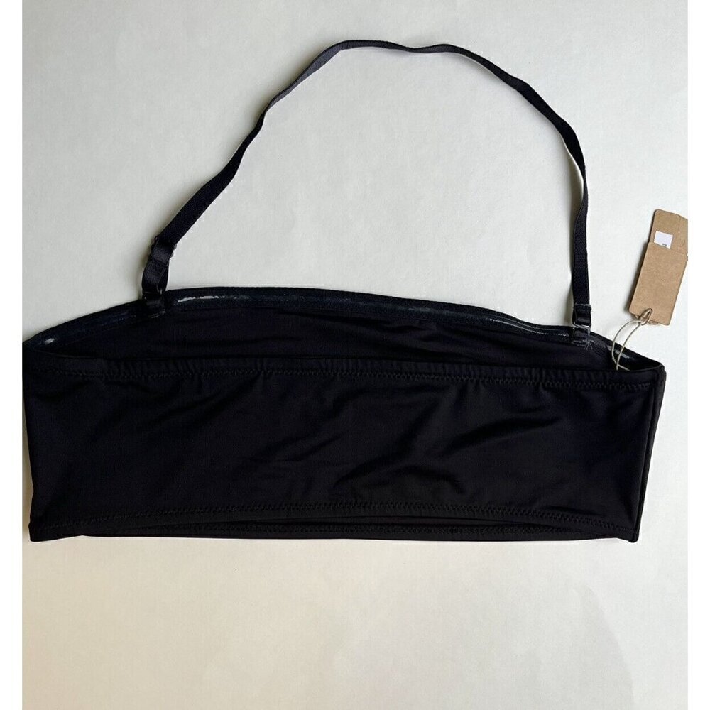 SKIMS Swim Bandeau Black Size L Bikini Top ONYX SW-BND-0777 - Picture 10 of 11
